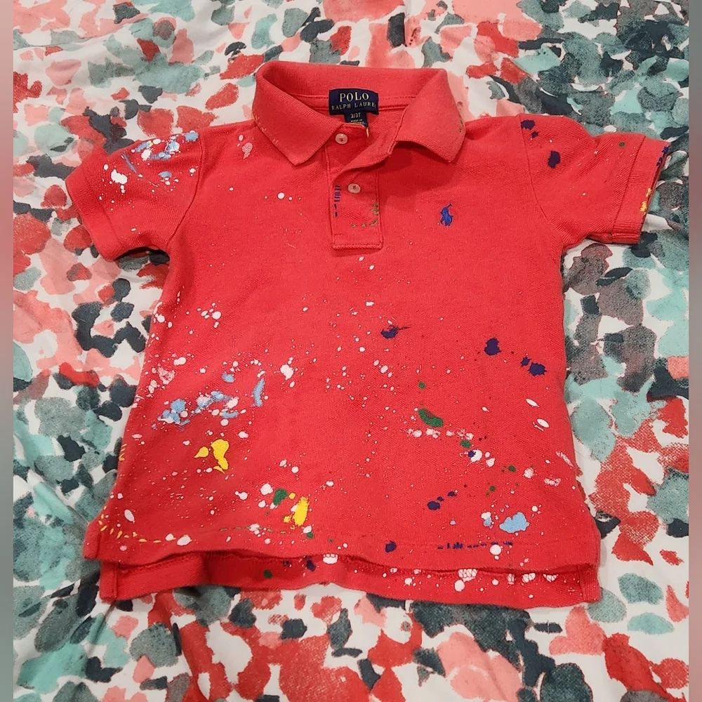 Ralph Lauren Toddler's Paint-Splatter Polo Shirt